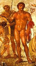 Pompei - Affresco nella casa dei Vettilli
