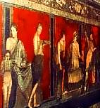 Pompei - Affresco realizzato con la tecnica dell'encausto